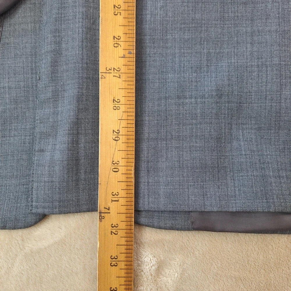 Lauren Ralph Lauren Suit Mens 44 38W Gray Wool Single Vent 2 Btn 2 Piece Formal